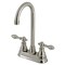 Kingston Brass KB498ACL Two-Handle High-Arc Bar Faucet, Brushed Nickel KB498ACL - alternate 1
